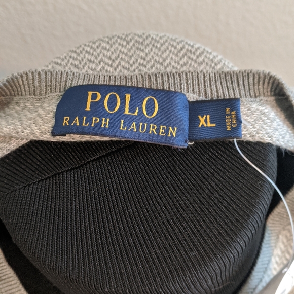 Polo Ralph Lauren Pima Cotton Vneck Sweater - Picture 5 of 5